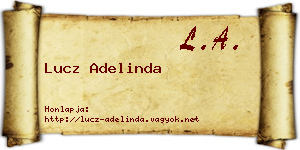 Lucz Adelinda névjegykártya